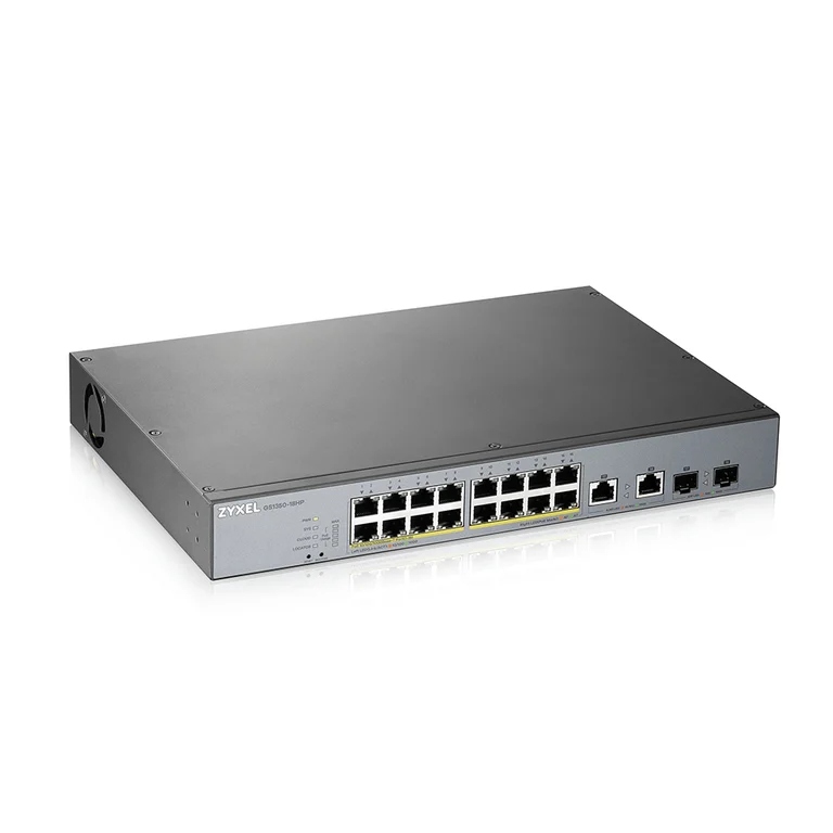 Zyxel GS1350-18HP-EU0101F łącza sieciowe Zarządzany L2 Gigabit Etherne...