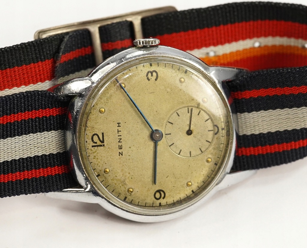 ZENITH Stary męski zegarek naręczny 1947 rok SWISS PIĘKNY Zobacz!
