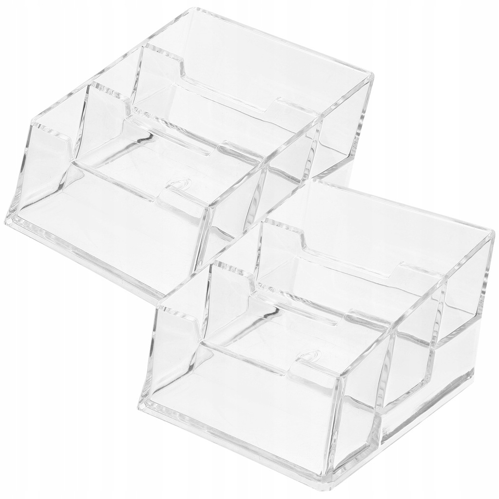 Plastic Business Card Holder Desk Clear