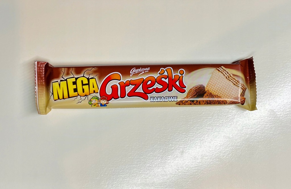 Wafle Grzeski kakaowe Mega baton Grzesiek
