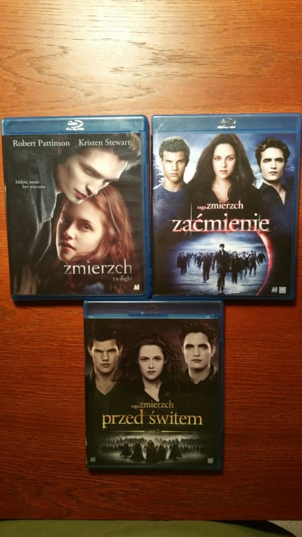 Saga "Zmierzch" 3 płyty Blu-ray