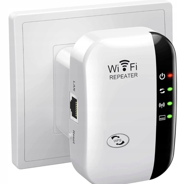 Wzmacniacz sygnału MOCNY WZMACNIACZ SYGNAŁU Wi-Fi REPEATER 300Mb/s SOLIDNY