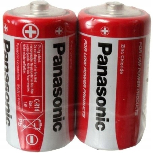 2x Bateria PANASONIC R14 C 1,5V Cynkowo-Węglowa