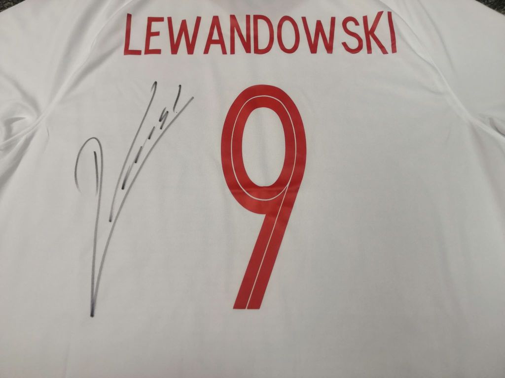 Lewandowski - koszulka (POL) z autografem
