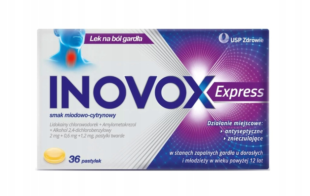 Inovox Express, smak miodowo-cytrynowy, 36 szt