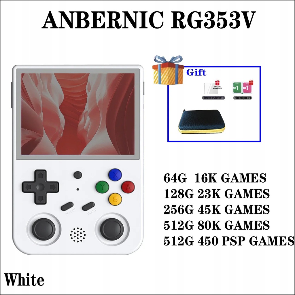 ANBERNIC RG353V RG405V Handheld Game Console Android 11 Open Source