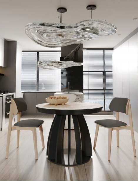 Nowoczesny okrągły stolik, stół STF 120 x 120 cm, duży wybór wybarwień