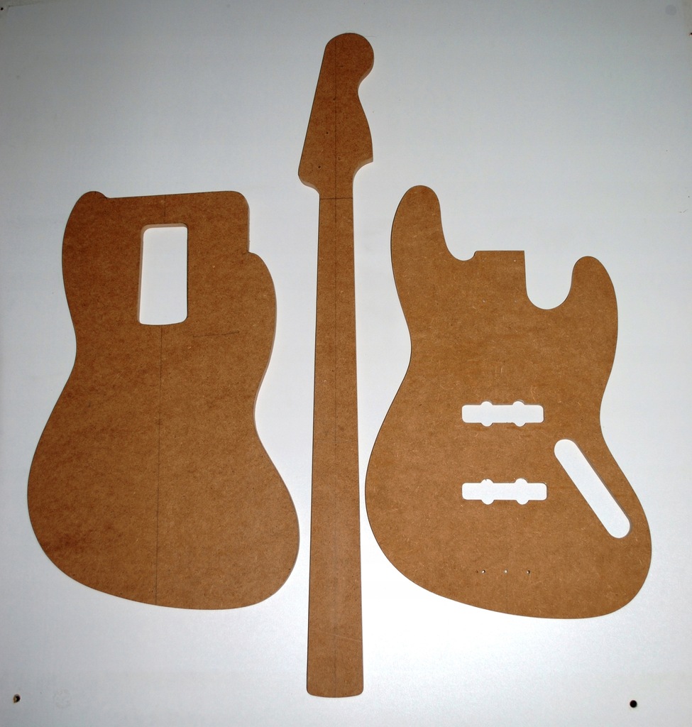 Szablon gitary typ FENDER JAZZ BASS