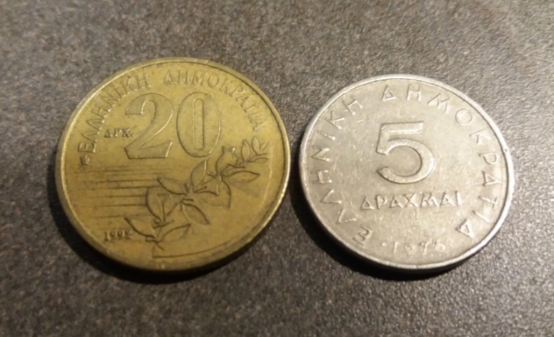 2 monety drachmy