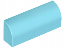 LEGO 6191 średni lazurowy klocek 1x4x1 1/3 2szt