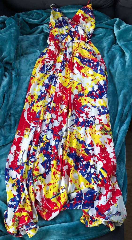Sukienka maxi kolorowa Mohito