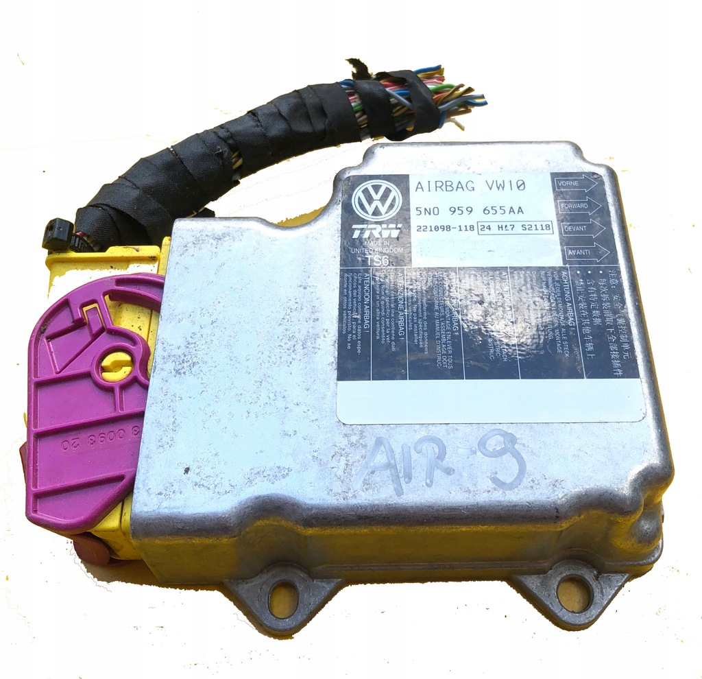 SENSOR AIRBAG VW PASSAT B7 5N0959655AA 9613094231 oficjalne