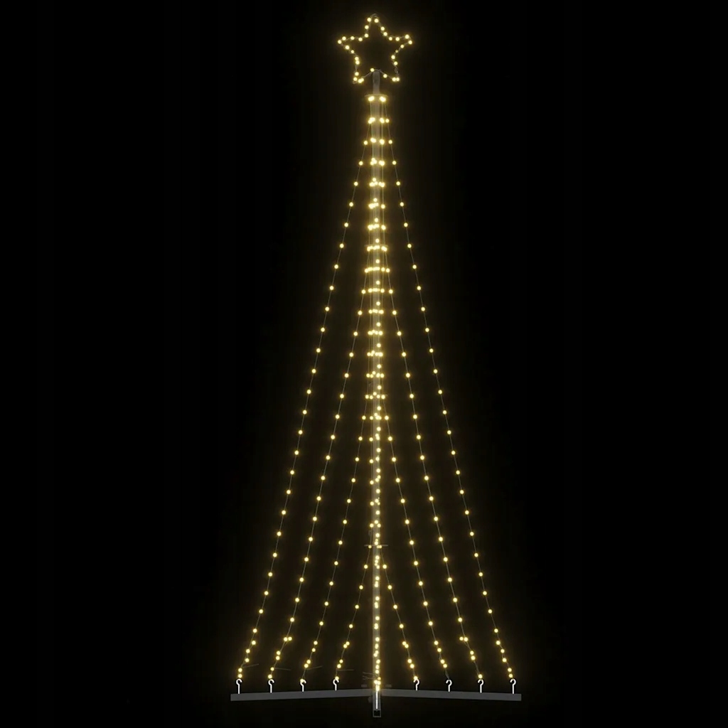 Lampki choinkowe, 447 ciepłych białych LED, 250 cm