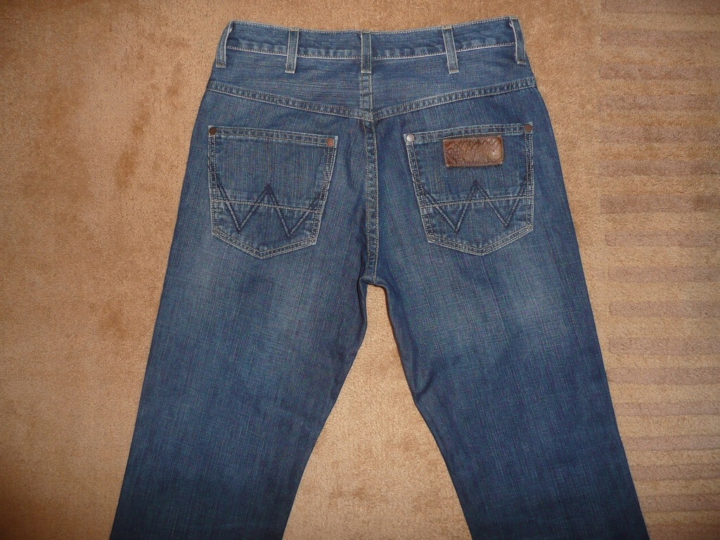 Spodnie dżinsy WRANGLER W32/L36=42/115cm jeansy