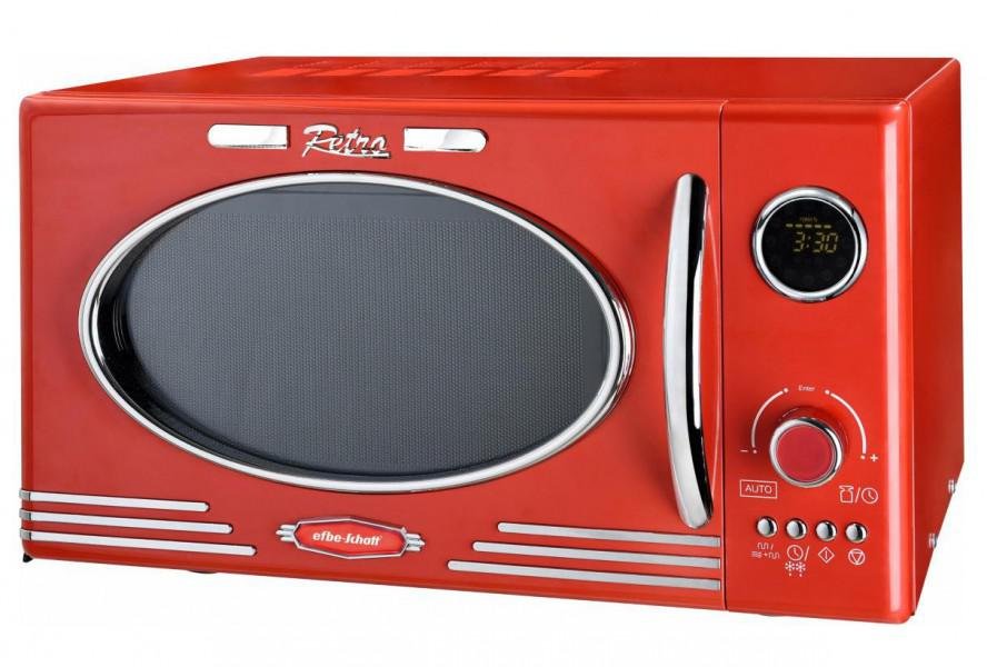Kuchenka Mikrofalowa Mikrofala Retro Z Grillem Red 6887170258