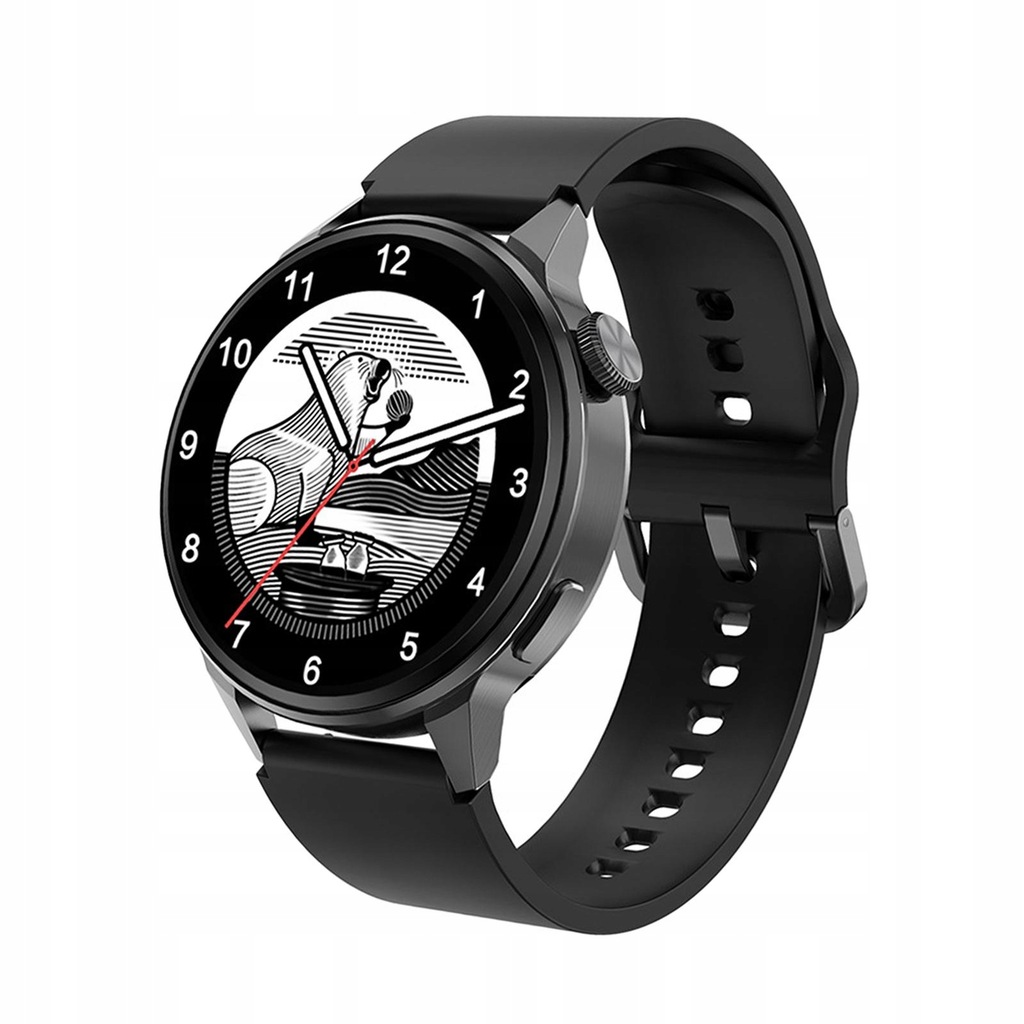 1.36in Screen DT4 Smart Watch Bluetooth 5.0 Black
