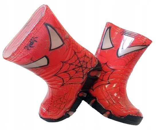 KALOSZE GUMOWCE SPIDERMAN CZERWONY R 30 WKŁADKA 19,00 CM