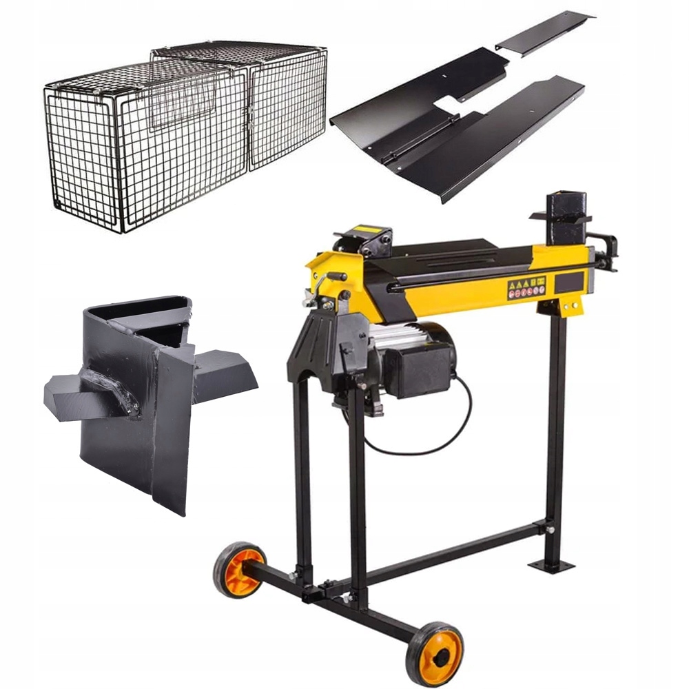 ZESTAW ŁUPIARKA INDUKCYJNA DO DREWNA HYDRAULICZNA RĘBAK STOJAK 10 TON 3200W