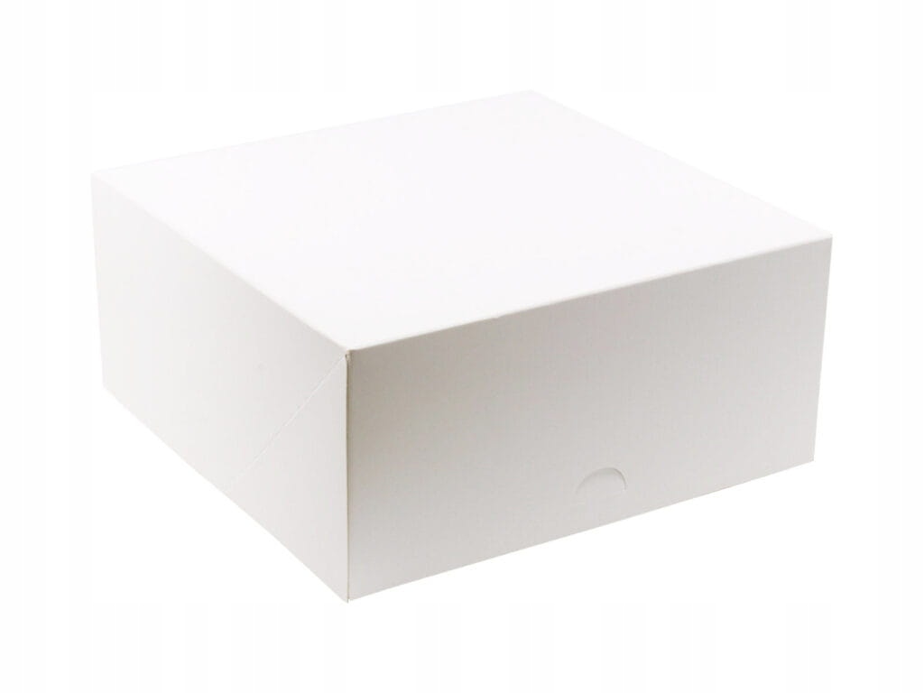 Pudełko na ciasto 26x26x12 cm BIAŁE 10 szt.