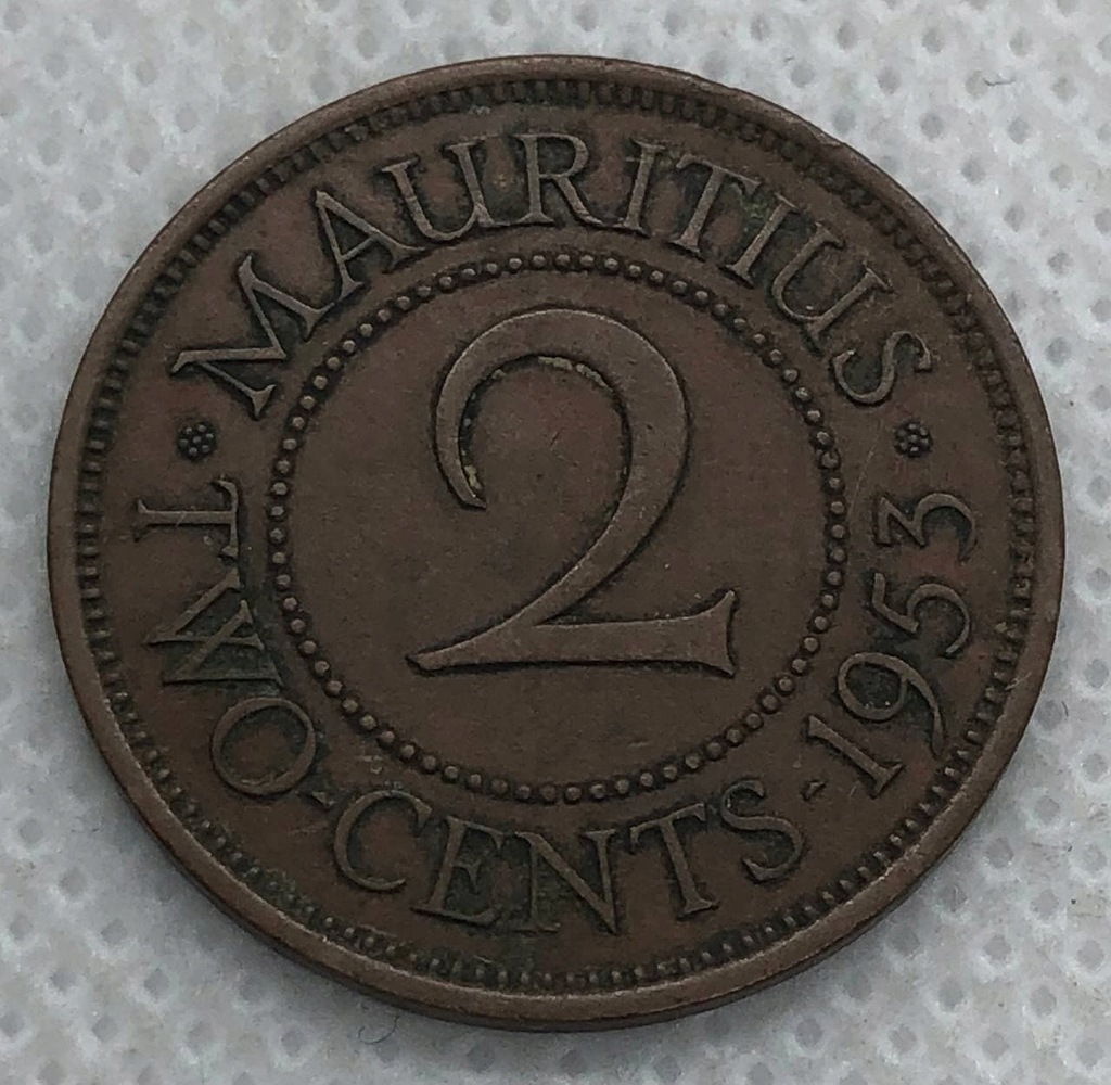 Mauritius - 2 centy 1953