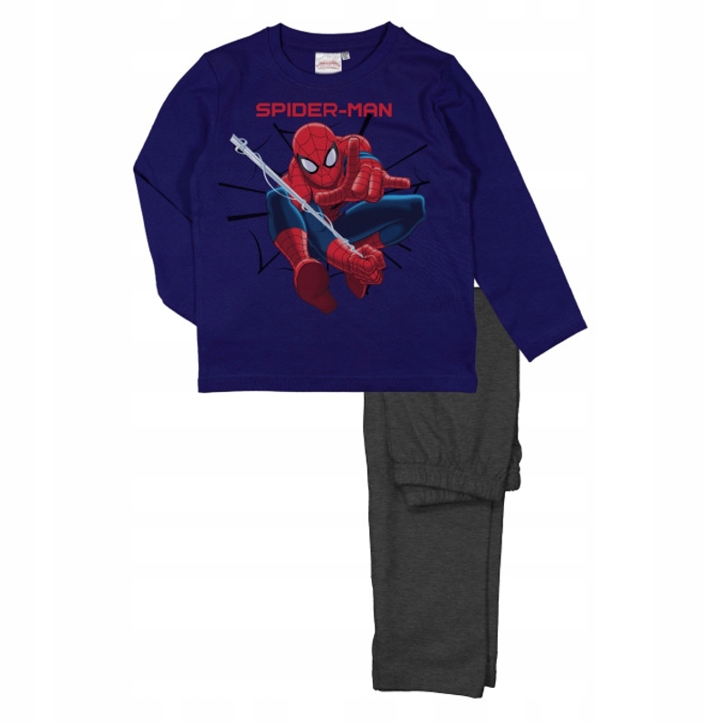 Piżama Spiderman niebieska Rozmiar 116