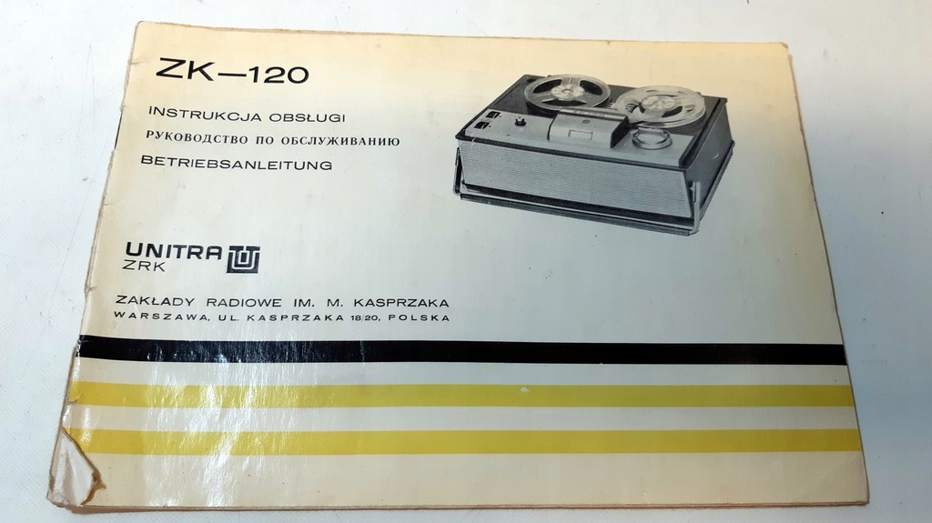 Instrukcja obsługi-magnetofon ZK 120