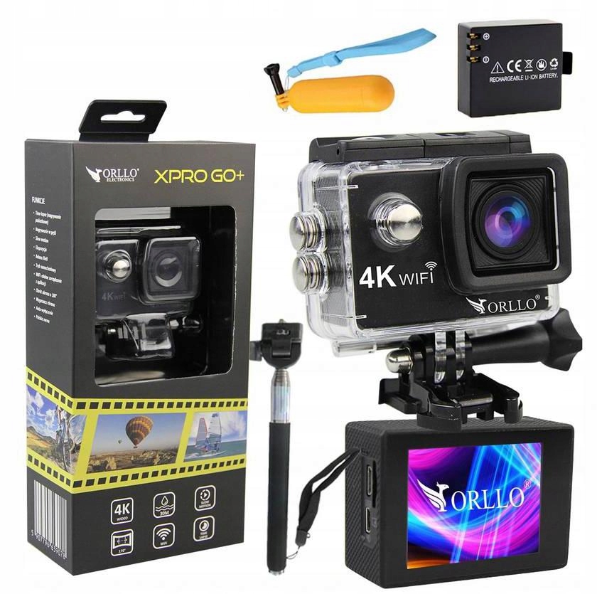 Kamera Sportowa 4K ORLLO XPRO-GO+ wodoszczelna 30m
