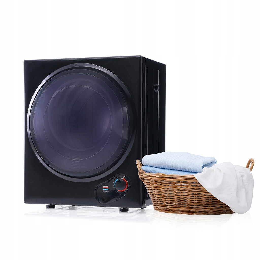 Merax biała mini suszarka bębnowa na pranie, 850W, do 2,5 kg wsadu