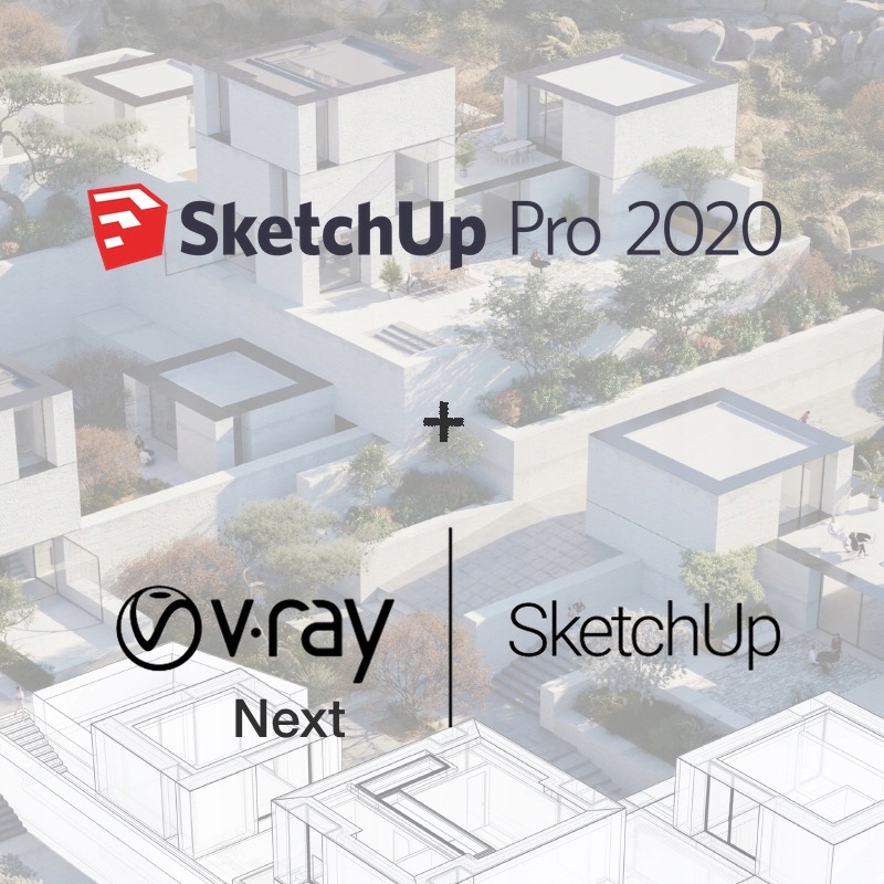 Sketchup Pro 2020 ENG + V-Ray Next - wieczysta