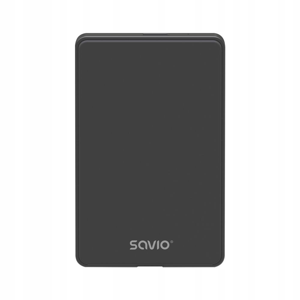 Obudowa na dysk HDD/SDD SAVIO AK-65, USB 3.0, 2,5", czarna