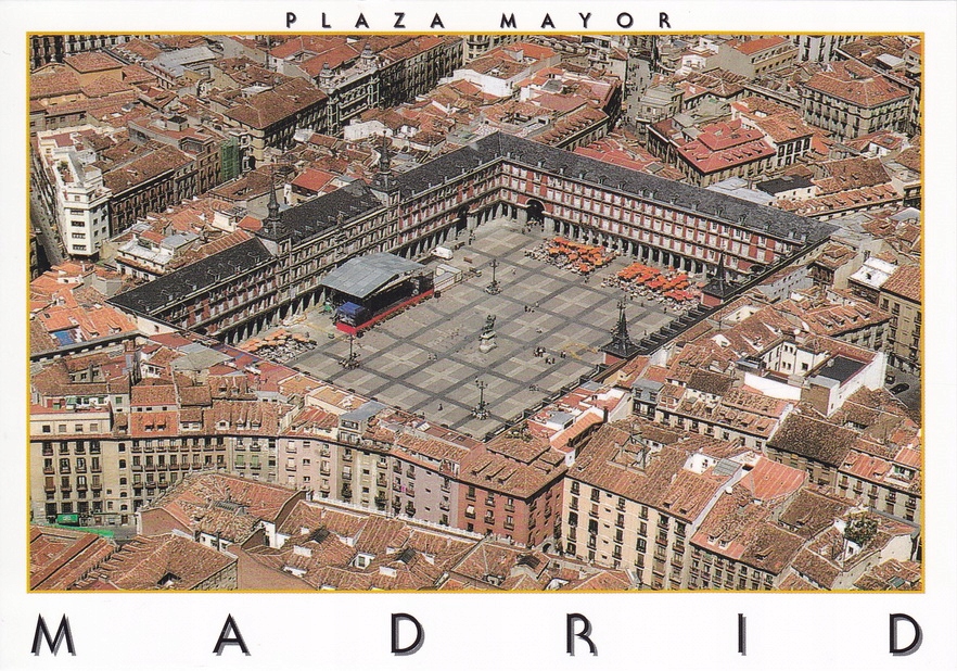 HISZPANIA - MADRYT - PLAZA MAYOR - Z LOTU PTAKA - 13259468777