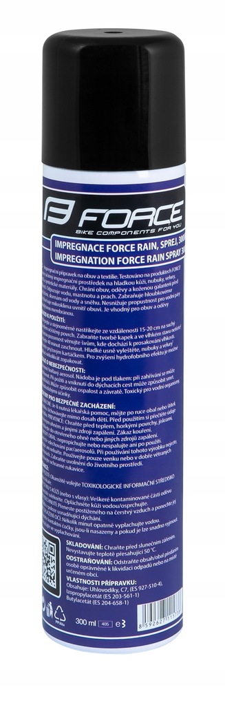 FORCE impregnat do odzieży w spreju RAIN 300ml