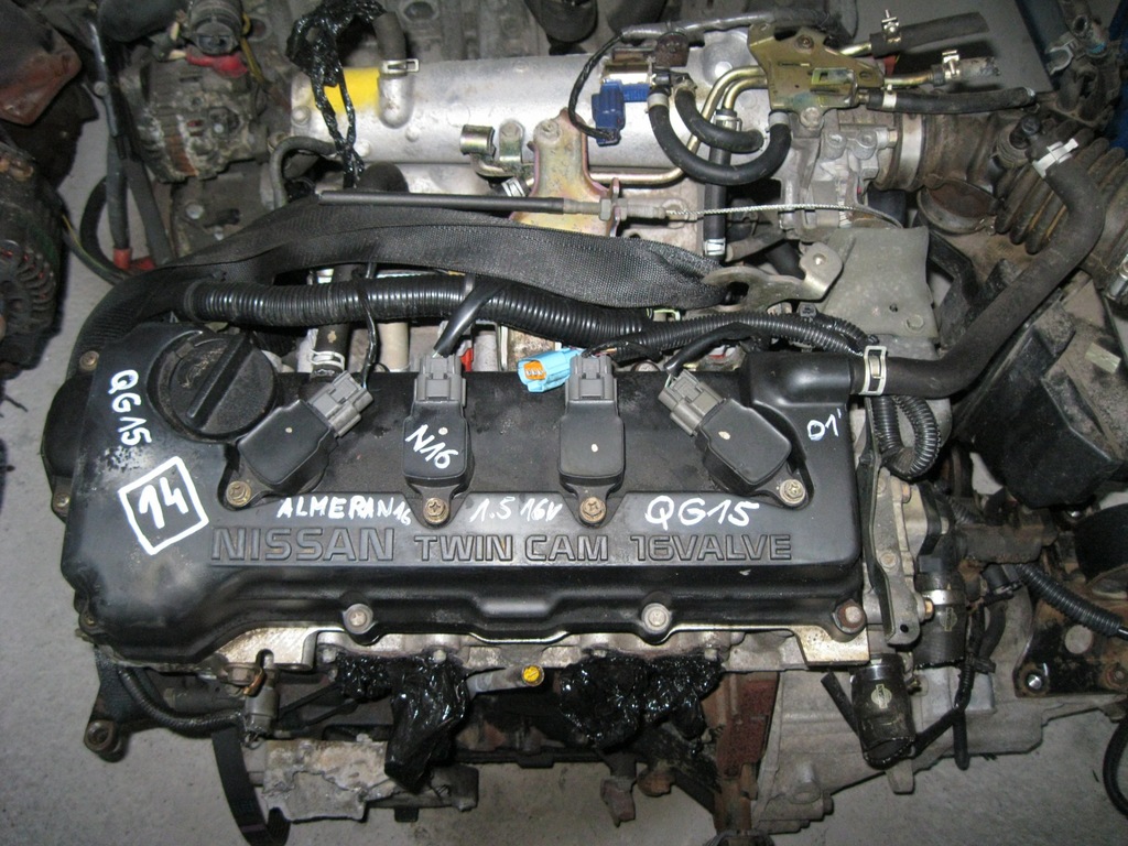 Silnik Qg15 1.5 16V Nissan Almera N16 Kompletny - 7339606323 - Oficjalne Archiwum Allegro