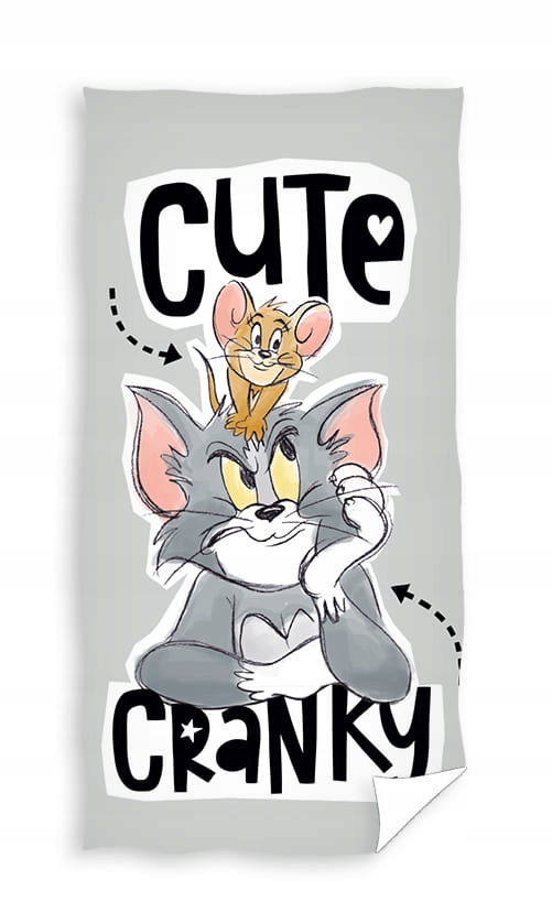 Tom i Jerry Ręcznik Kąpielowy Plażowy 70x140