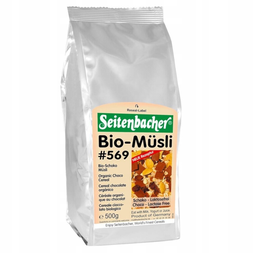 Seitenbacher zboża Organic chocolate Musli 500g