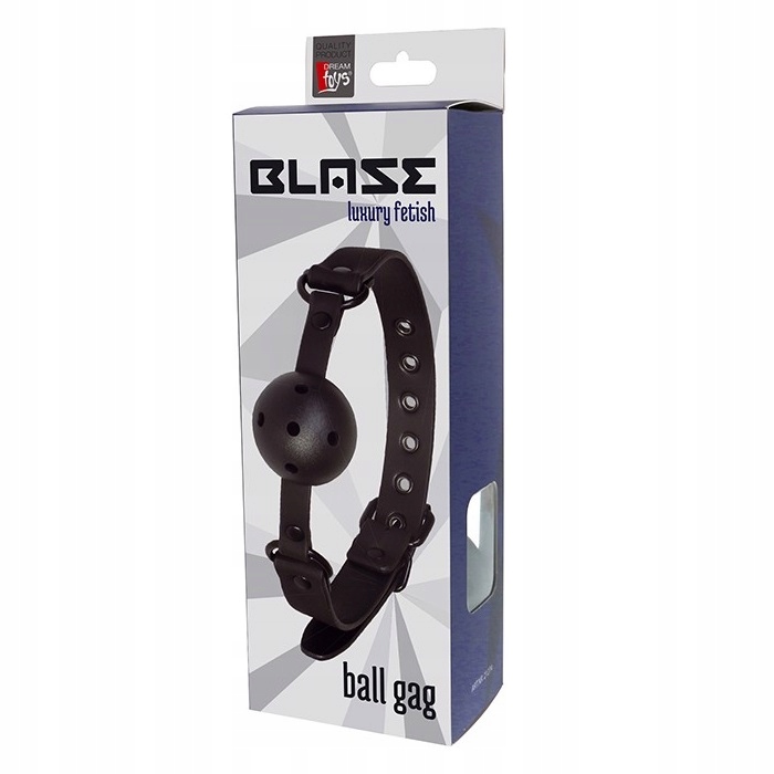 Dream Toys Blaze Ball Gag oddychający knebel Black (P1)
