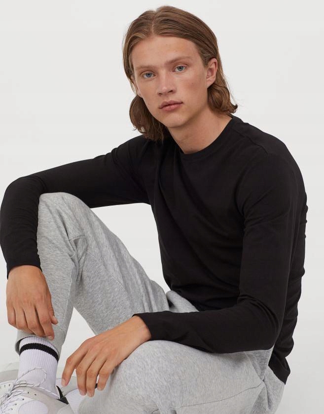 D31508 H&M__Y06 BLUZKA BASIC DŁUGI RĘKAW__XXL