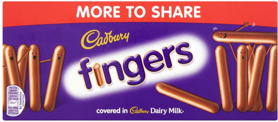 Cadbury Fingers Paluszki Czekoladowe 138g UK