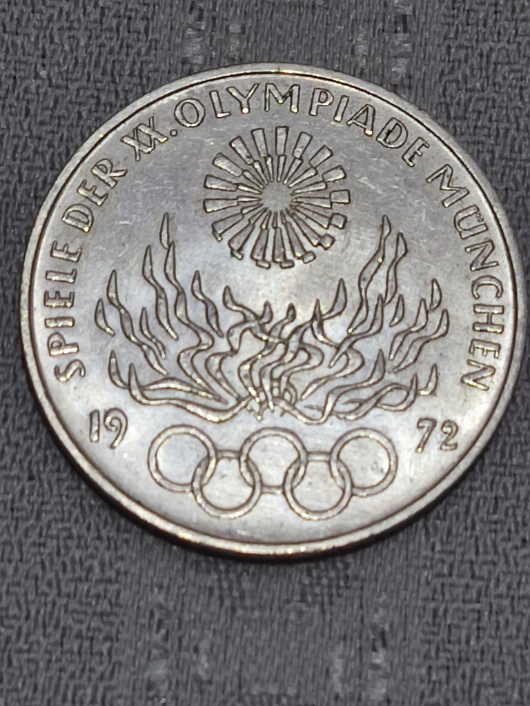 10 MAREK Srebrna Moneta1972r Olimpiada w Manachium