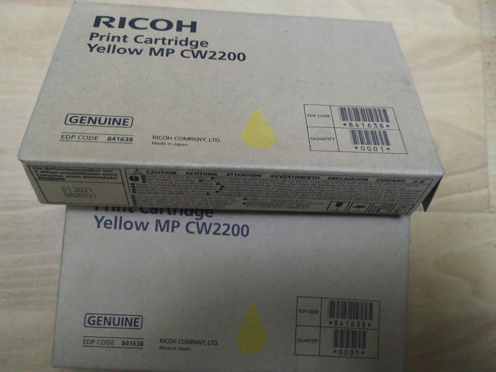 Tusz Ricoh MP CW2200 CW2201 Yellow 841638 841642