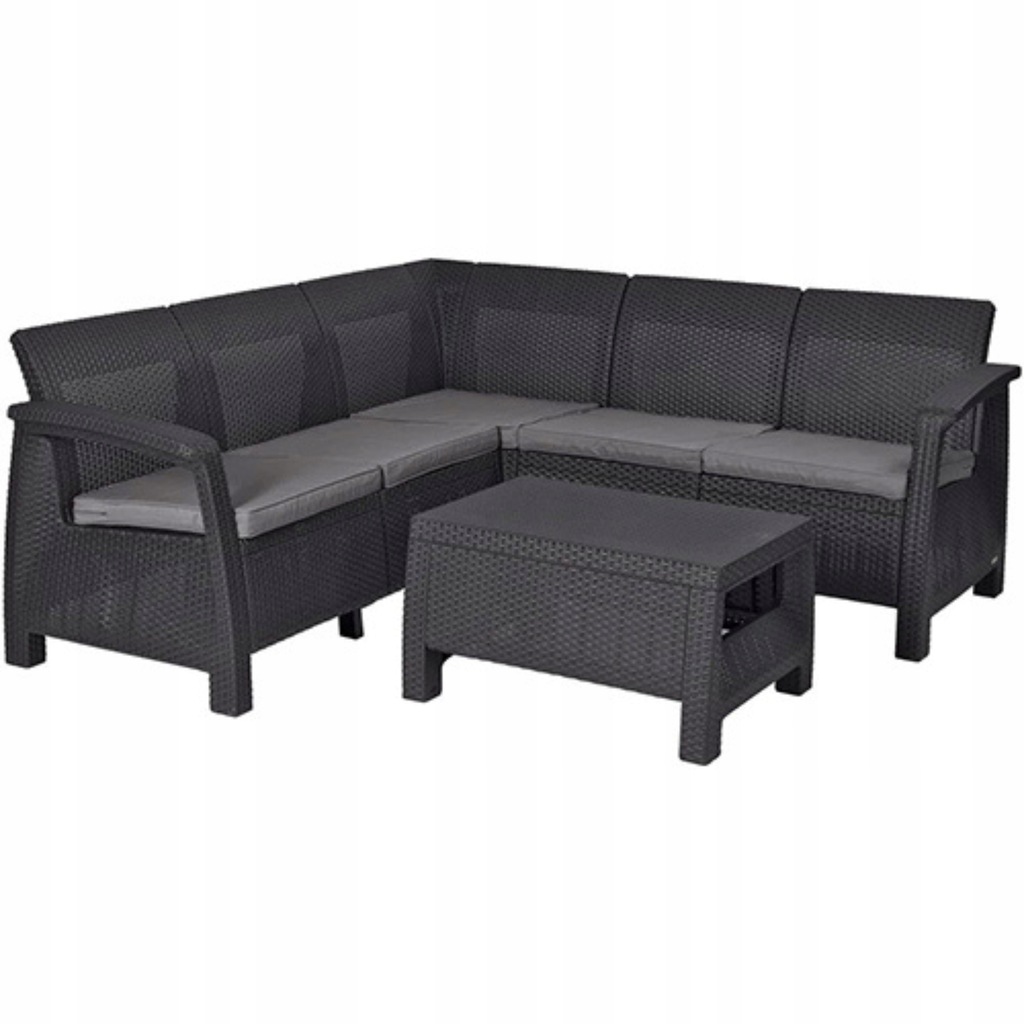 KETER CORFU NAROŻNIK SOFA OGRODOWA STOLIK KAWOWY 13662337640