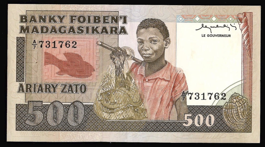 Madagaskar - 500 francs 1983-87 (UNC)
