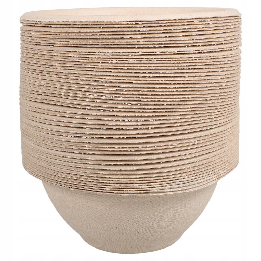 THICKENED PAPER BOWL ROUND BOWLS 50 PCS