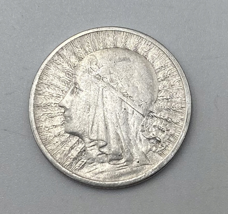 Moneta 2 zł głowa kobiety 1933 r.