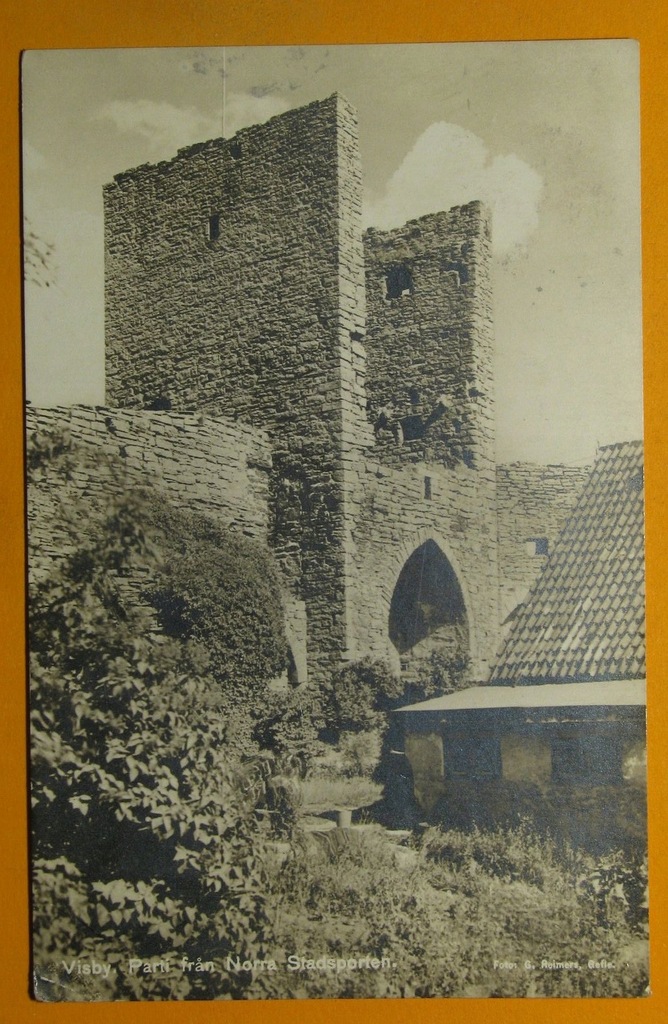 252794, Szwecja, Visby, brama, obieg 1929