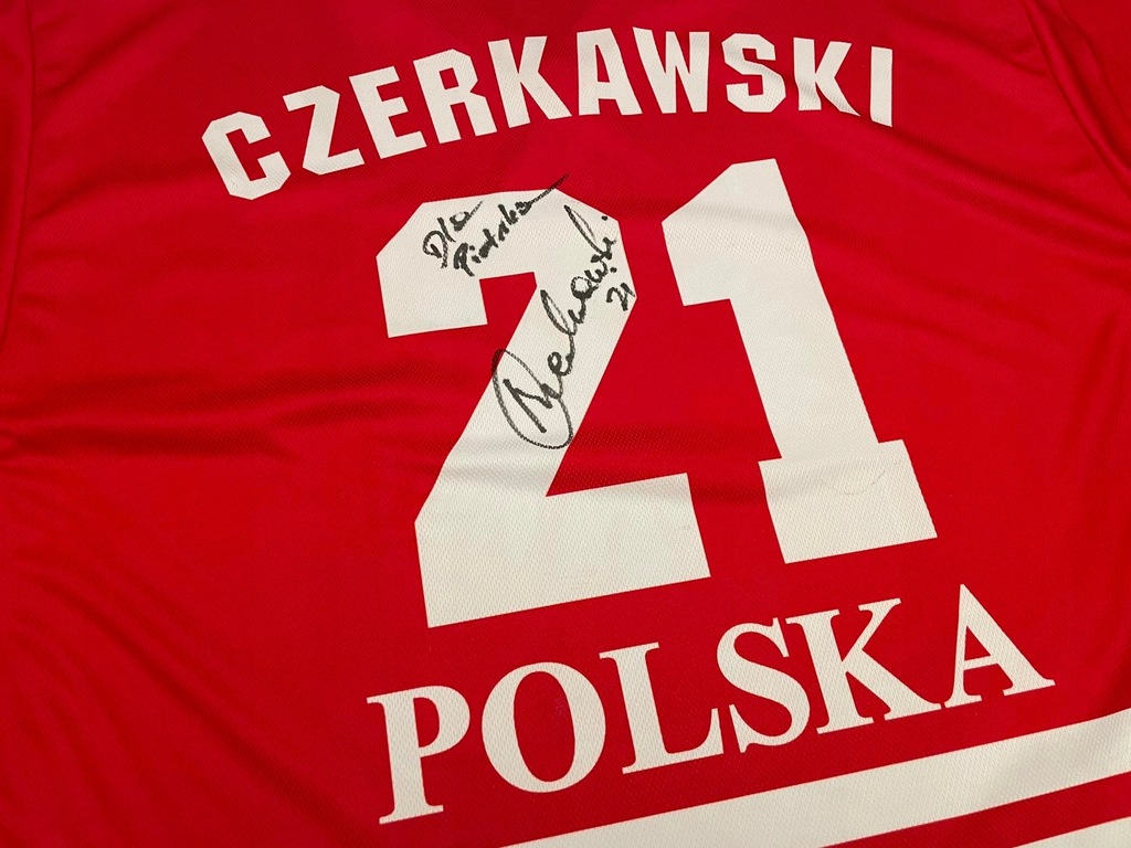 NHL - KOSZULKA Z AUTOGRAFEM MARIUSZA CZERKAWSKIEGO