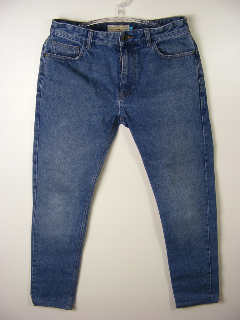 NEXT SLIM niebieskie jeansy VINTAGE R 32 R