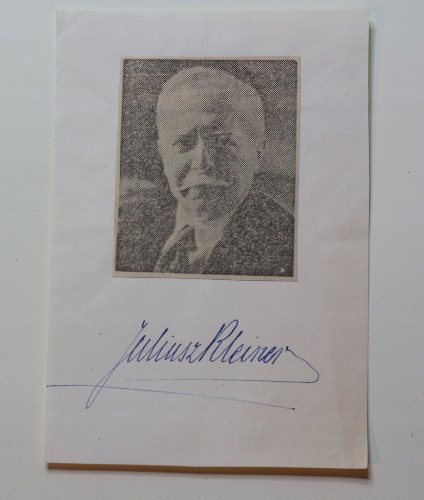 Zdjęcie z autografem Juliusz Kleiner