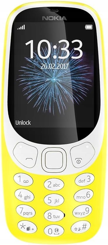Telefon komórkowy Nokia 3310 64 MB / 16 MB 2G żółty