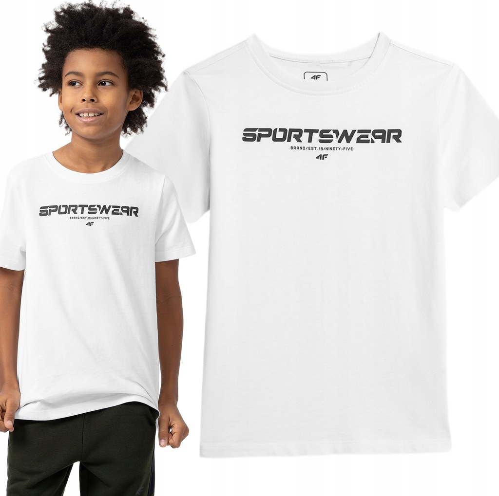 T-SHIRT CHŁOPIĘCY 4F KOSZULKA BAWEŁNA TTSHM0797